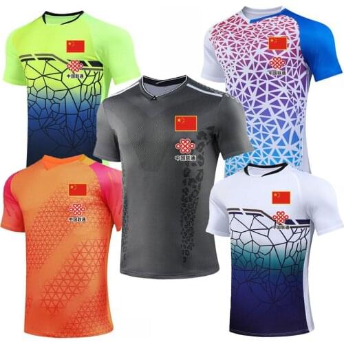 2021 CHINA Flag Badminton shirts For Men Women , Girl Tennis T-Shirts , Female Table Tennis Jerseys Kit , Male Ping Pong Kits