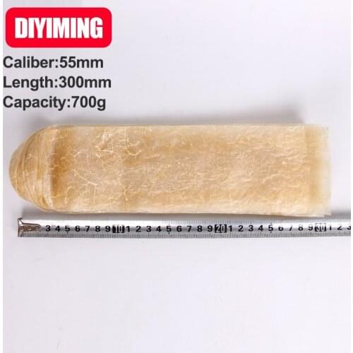 3 PCS Sausage Casing Sausage Stuffer Width 86mm Diameter 55mm Length 300mm Salsam Packing Home DIY Big Ham Sausage Shell Cover