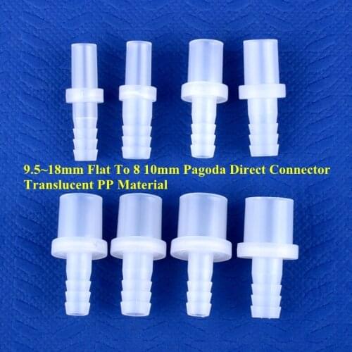 5~200Pcs 9.5~18mm Flat Mouth To 8 10mm Pagoda Direct Connector Aquarium Tank Air Pump Garden Watering Irrigation Pipe Hose Joint