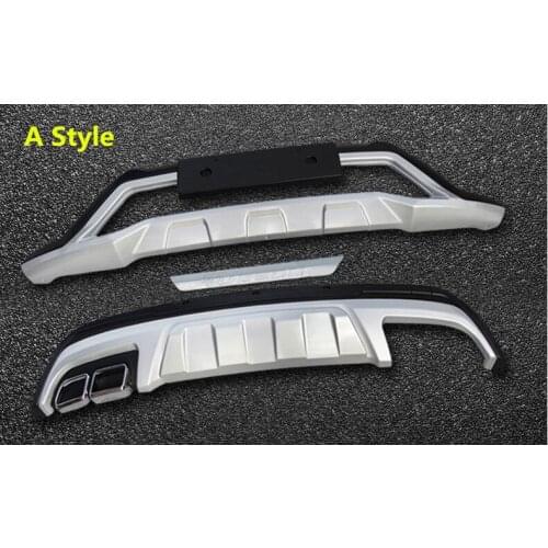 Auto BUMPER GUARD For Hyundai Tucson 2015 2016 2017 2018 2019 High Quality New ABS Guard Plate Front + Rear Car Accessories