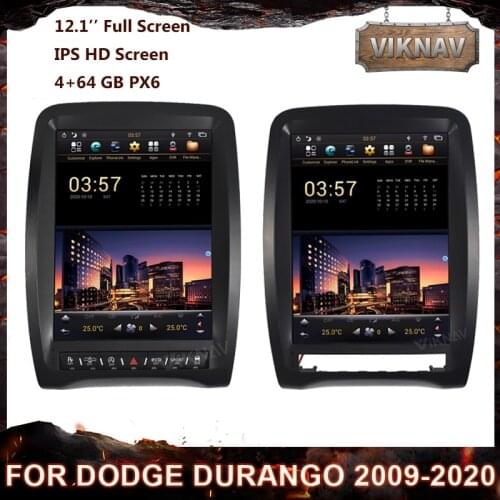 12.1 Inch Android Car Radio Multimedia DVD Player for Dodge Durango 2009-2020 Auto Stereo Receiver Head Unit GPS Navigation