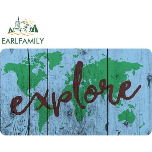 EARLFAMILY 13cm x 7.5cm for Explore Car Stickers Waterproof Creative Decals Occlusion Scratch Bumper Motorcycle Decor Car Goods