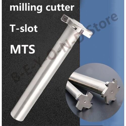 BEYOND MTS T-Slot Milling Cutters 8mm Thickness Slotting Milling Cutter Endmill Holder CNC Lathe use MPHT060304 Carbide Inserts