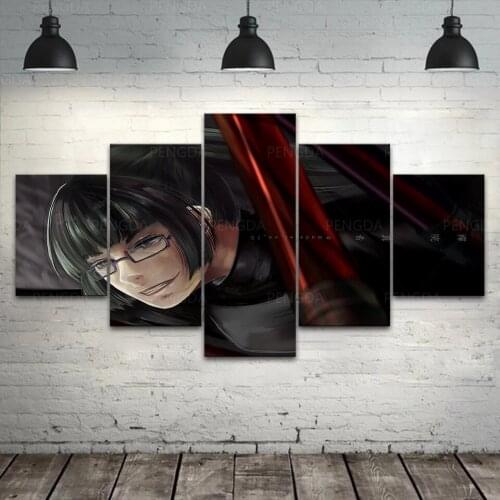 HD Prints Zenin Maki Canvas Painting Modular 5 Pieces Wall Art Jujutsu Kaisen Poster Anime Pictures Home Decor Bedroom Framework