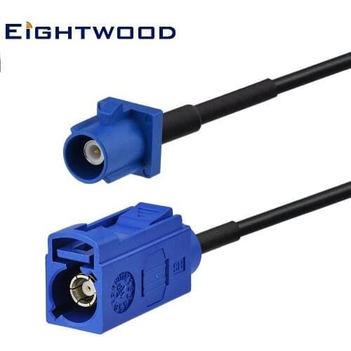 Eightwood Car GPS Antenna Extension Coax Cable Fakra C Female to Male Straight RG174 Cable 20ft 600cm for Truck Customizable