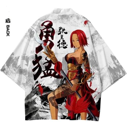 Vintage Japanese Style Kimono Haori Pants Set Men Traditional Harajuku Streetwear Samurai Cardigan Costume Yukata