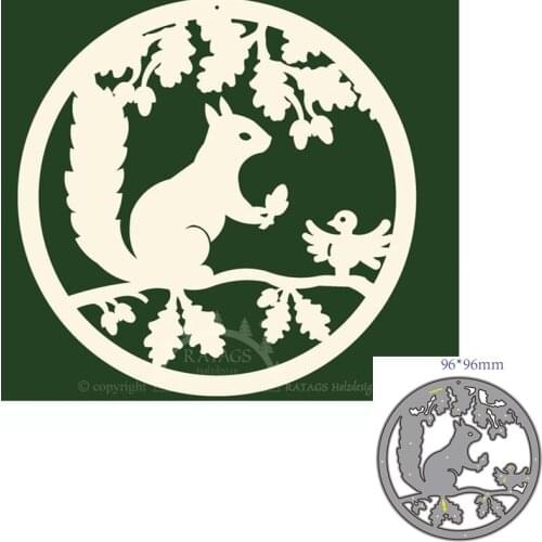 Metal cutting dies cut die mold Animal squirrel decoration Scrapbook paper craft knife mould blade punch stencils dies