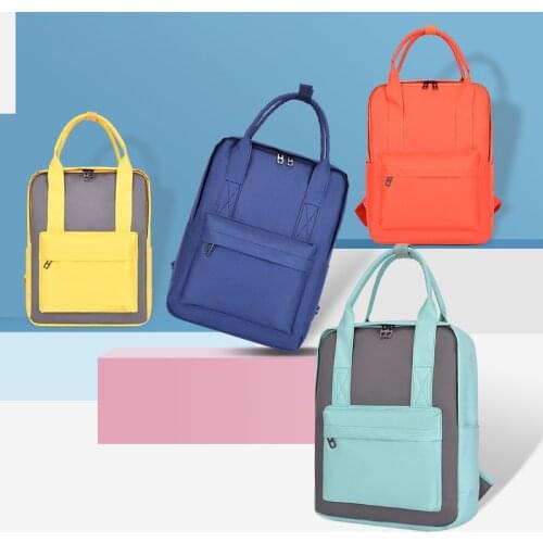 Multifunctional 14 Inch Laptop Backpacks Fashion Women Shoulder Bag Male Teenager Girls School Bag Large Capacity Travel Mochila