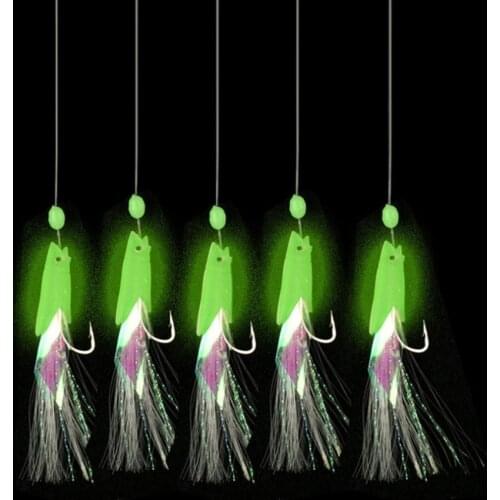 Soft Fishing Lure Rigs Luminous Lure Fish Head String Hook 2020 Newest Hot Sales Drop Shipping