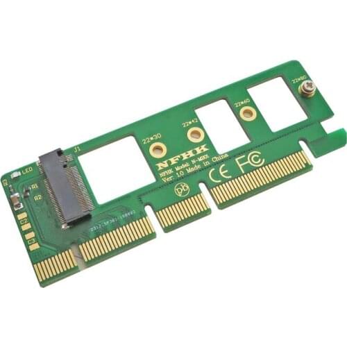 NVMe M.2 NGFF SSD to PCIe X4 Adapter Card PCIe X4 X16 to NVMe M.2 NGFF