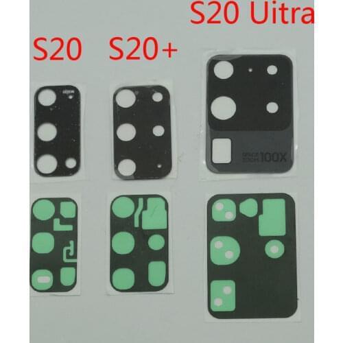 2pcs Original Back Camera Glass Lens For Samsung Galaxy S20 Plus S20+ S20 Ultra FE S20FE Phone Rear Camera Lens Replacement Part