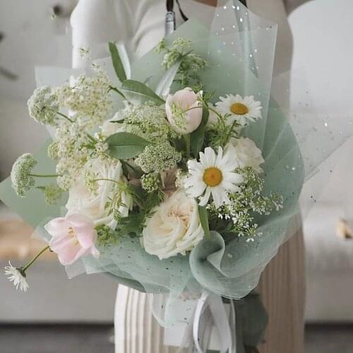 50CM*5y Paste drill bouquet Flowers Packaging Wrapping Paper Packing Materials Wedding Decoration Festive Supplies