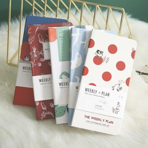 365 Days Planner Notebooks A6 Diary Weekly Goals Habit Schedule Agenda 2021 Ins Style Notepads For Office School Supplies