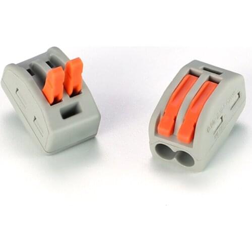 HJUN 10/20PCS Fast Connector Push-in Terminal Block Electrical Universal Compact Conductor Spring Wiring Connector