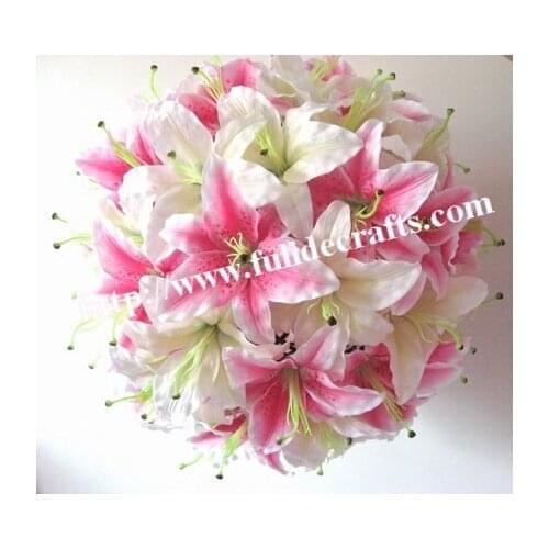 SPR Lily kissing flower ball 40cm plastic center mix color more size available-1pc Free shipping