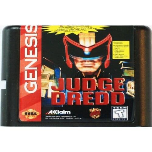 Judge Dredd 16 bit MD Game Card For Sega Mega Drive For SEGA Genesis