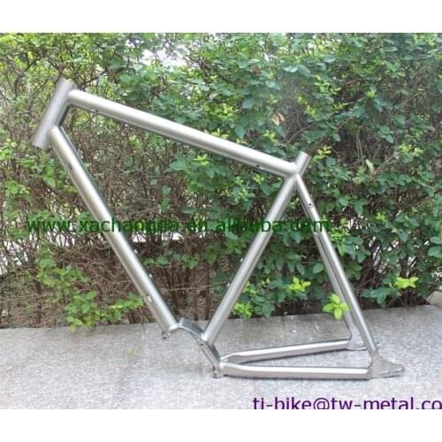Titanium Pinion MTB Bike frame with inner cable routing, XACD titanium bicycle frame with sliding dropouts, Chinese bike frame