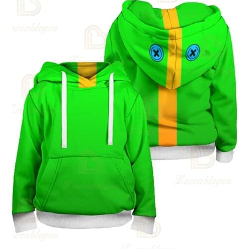 Green Leon Hoodie Kids Men Women 3D Print Fashion New 2020 Thin Hoodie Game Anime Star Hoodie Boys Girls Gift