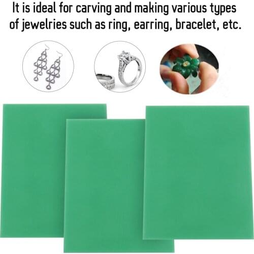 0.8/1/1.2mm Jewelry Green Carving Wax Jewelry Engraving Waxing Tools Waxing For Injection Setting Jewelry Making Model Thickness