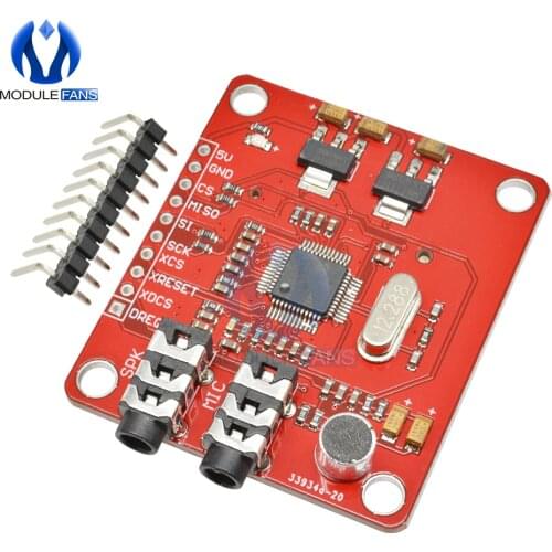 VS1053 VS1053B MP3 Module For Arduino UNO Breakout Board With SD Card Slot VS1053B Ogg Real-time Recording For Arduino UNO