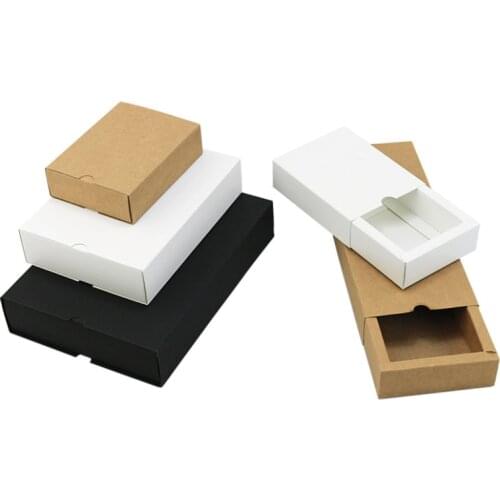 Drawer Packaging Boxes Organizer Tube Cigarette Cardboard Boxes for Tea Candy Jewelry Packing Favors Wedding Gifts
