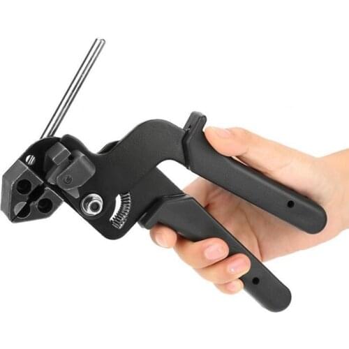 Black Cable Tie Gun Stainless Steel Cable Tie Tools Dedicated To Trim Stainless Steel Cable Ties Suitable Range 4.6-12mm