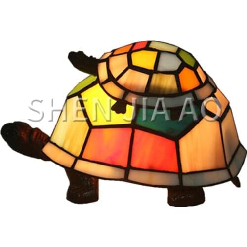 1PC Turtle Mother And Child Shape Table Lamp European Retro Creative Table Lamp Cute Children Room Cartoon Led Night Light