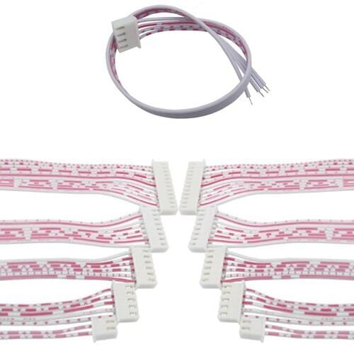 10Pcs 20cm 2P 3P 4P 5P 6P 7P 8P 9P 10P 11P 12P Single XH2.54 Header AWG26 Red White Wire Cable