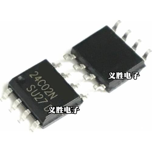 20-50Memory IC AT24C02 AT24C02-10TU-2.7 AT24C02BN-SH-T AT24C02N AT24C02S DIP8 SOP8 TSSOP8 SOT-23-5