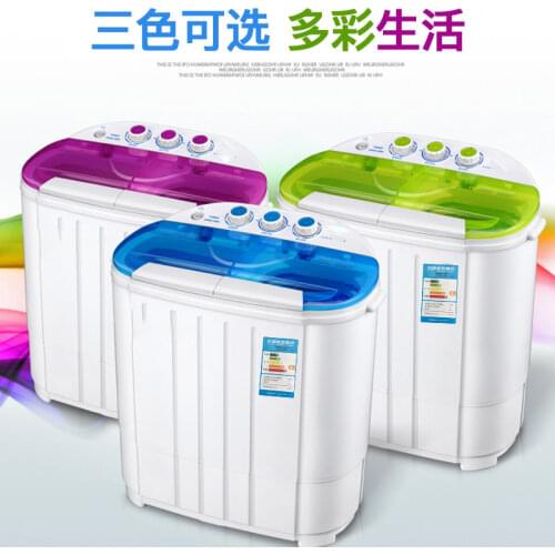 3.6kg household double cylinder semi-automatic baby small washing machine for children 220V