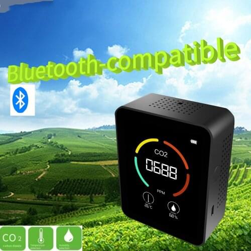 3 In1 Bluetooth-compatible APP CO2 Meter Digital Temperature Humidity Sensor Tester Air Quality Monitor Carbon Dioxide Detector