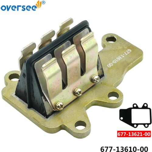 677-13610-00, 677-13621-00 Reed Valve Assy and Valve Seat Gasket for Yamaha 8HP Outboard Engine Parts