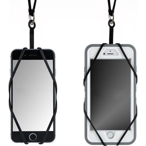 Card Holder Pouch for Alcatel 5 5086D 5V 5060D Silicone Back Cover Lanyard Strap Soft TPU Phone Case for Alcatel M812 A7