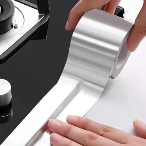 Waterproof and Mildew Proof Tape Kitchen Stove High Temperature Resistant Aluminum Foil Beautiful Seam Sticker Wall Sticker