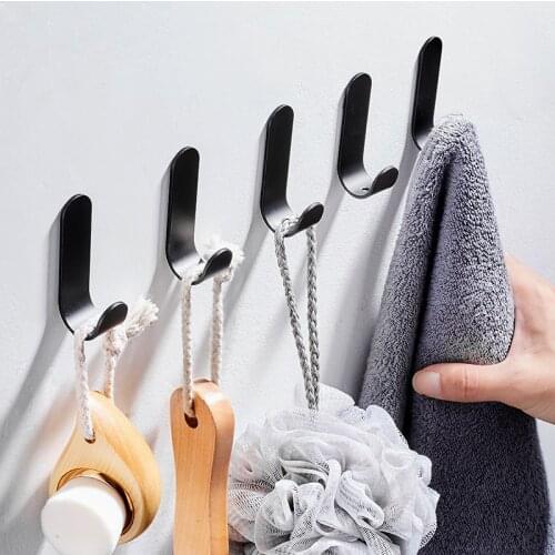 Clothes Hook Strong Viscose Door Behind Bathroom Bedroom Coat Hanger Wall Load-bearing Storage Stick Hanging Wall Robe Hooks
