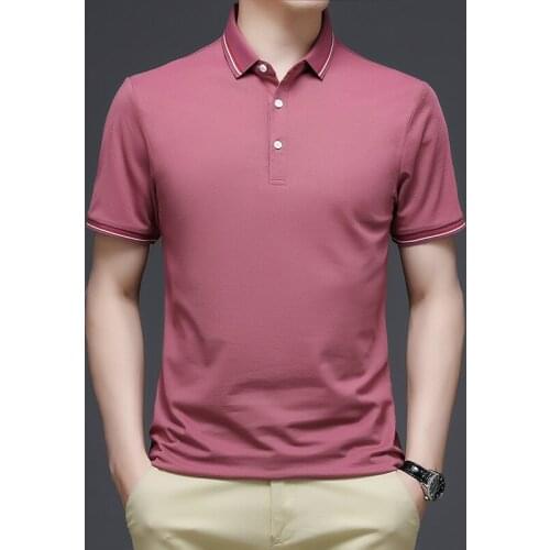 Summer mens clothing, mens POLO shirts, business casual POLO shirts, short-sleeved plus size POLO shirts