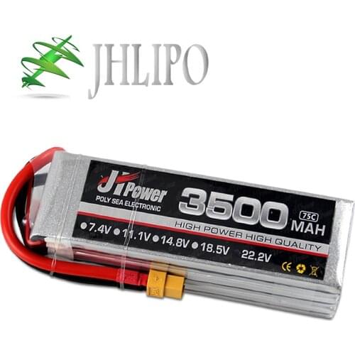 JH Lipo Battery 3500mAh 75C/225C 2S 7.4V 3S 11.1V 4S 14.8V 5S 18.5V 6S 22.2V High Rate Lithium Polymer Batteries for RC Boat Car