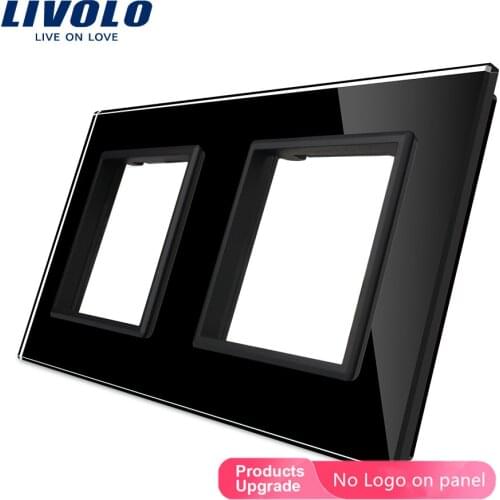 Livolo Luxury White Pearl Crystal Glass, 150mm*80mm, EU standard, Double Glass Panel For Wall Switch&Socket,VL-C7-SR/SR-12