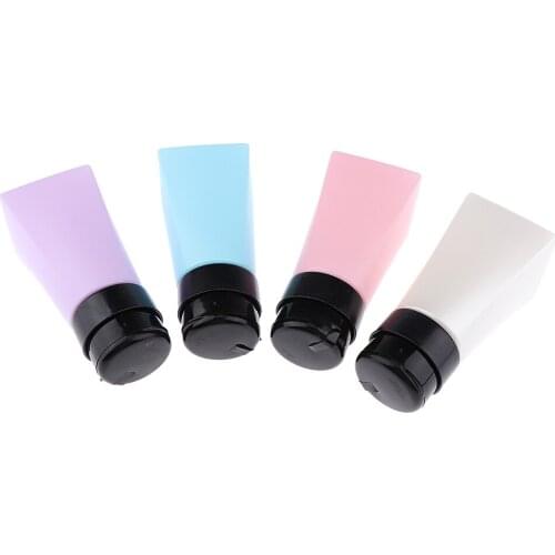 4pcs Nail Polish Remover Bottle Empty Liquid Press Pump Dispenser Set