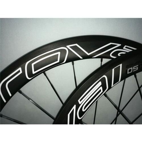 New hot sale road carbon fiber wheels 38mm 50mm 60mm height wheels custom logo 700C tube tubeless bicycle