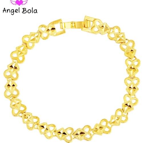 New Fashion Luxury Golden Turkish Women Charm Bracelet Islamic Muslim Middle East Watch Chain Party Bride Wedding Gift Wholesale