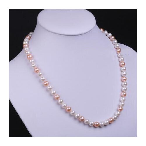 New Arrival Favorite Pearl Necklace White Pink Lavender Genuine Cultured Freshwater Pearl Fine Jewelry Charming Lady Gift
