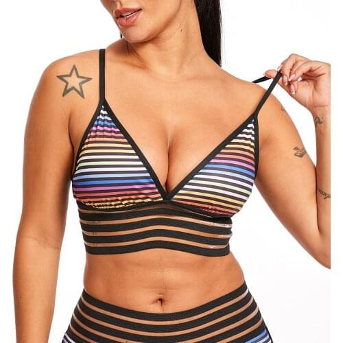 Pantalones de yoga wish sexy back casual sports yoga fitness print lace sling bra