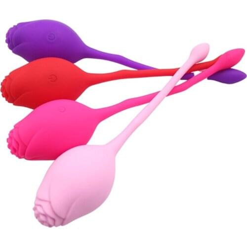 10 Frequency Wearable G Spot Vibrator Rose Stimulator Rechargeable Massage Adult Toy Sex for Couples Women