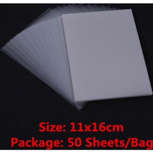 50pcs/Lot Plastic Window Sheet 11*16cm Size for Crafts Handmade Shaker Cards Decoration Cardstock DIY Scrapbooking