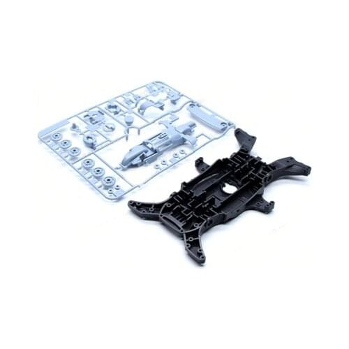 Tamiya Mini 4WD Racer Accessories ABS MA Chassis Dark-gray With Gray Parts For 4-wheel Racing Models
