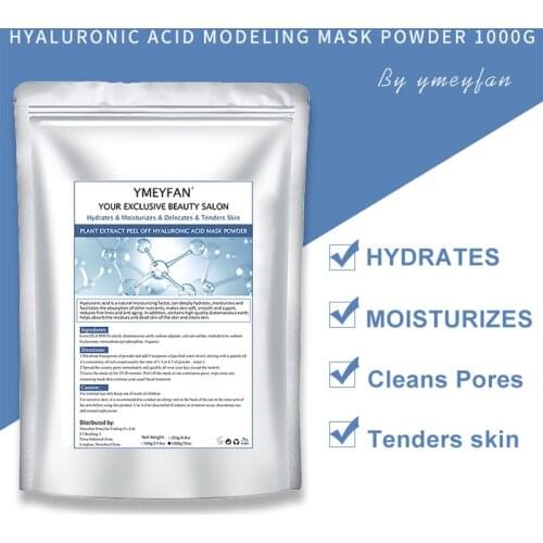 1KG Collagen Hyaluronic Acid Modeling Mask Powder Whitening Moisturizing Anti Aging Wrinkle Face Mask Skin Care Jelly Powder
