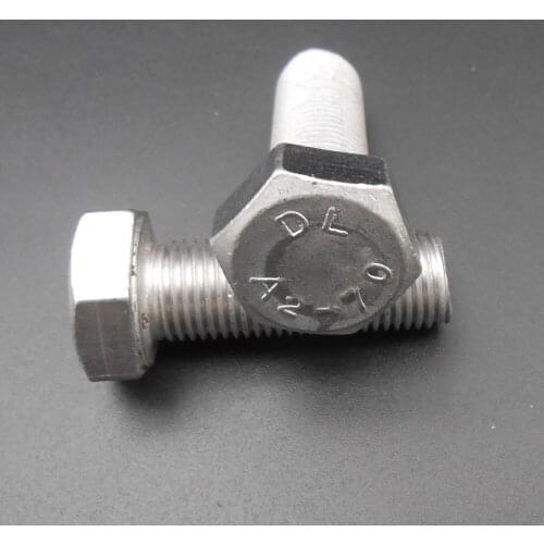 20PCS M12 304 Stainless Steel 304SS Fine Thread Hexagon Screw Bolt M12X35MM A2 12MM A2-70 M12*1.25*35 L 35MM P= 1.25MM *AT665X20