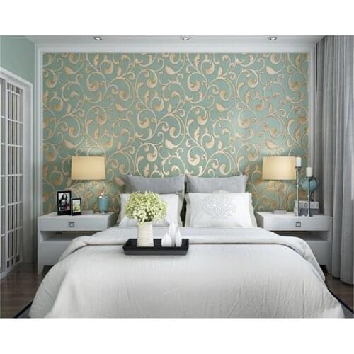 Beibehang papel de parede Stereo 3D Wall paper European Style Simple Nonwovens Wallpaper Bedroom Living Room TV Background Wall