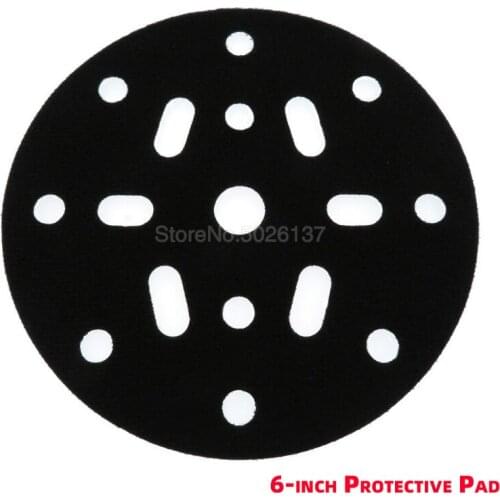 6" 150MM Interface Pad Protection Disc Holes Power Tool Accessories For Sander Polishing & Grinding - Hook And Loop Sponge
